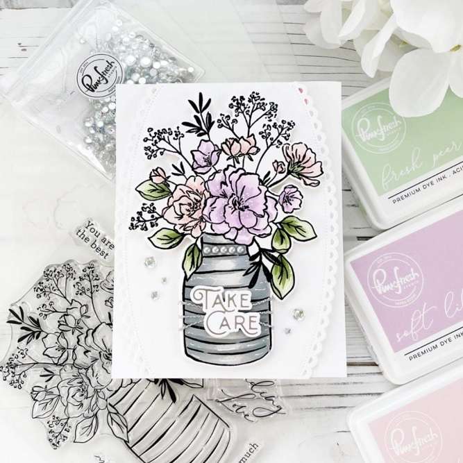 Pinkfresh - Inky Bouquet Stamp