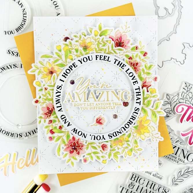 Pinkfresh - Around The Shape: Circles Stamp