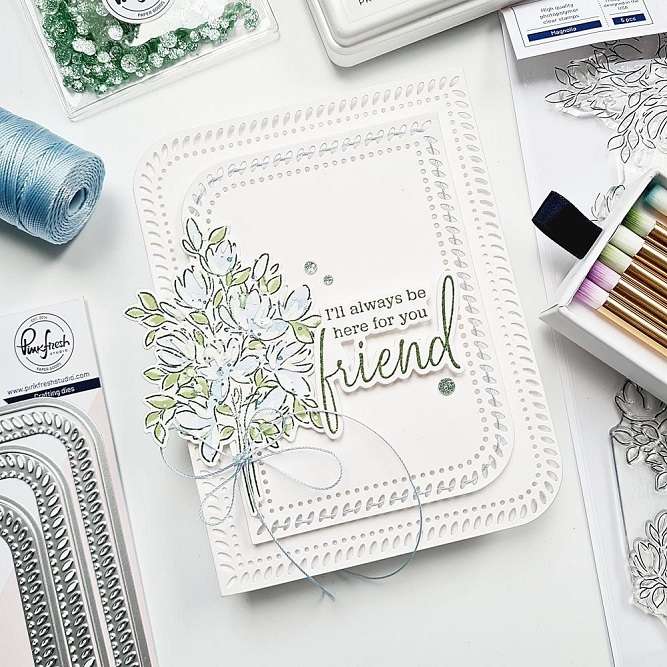 Pinkfresh - Artistic Magnolias Stamp