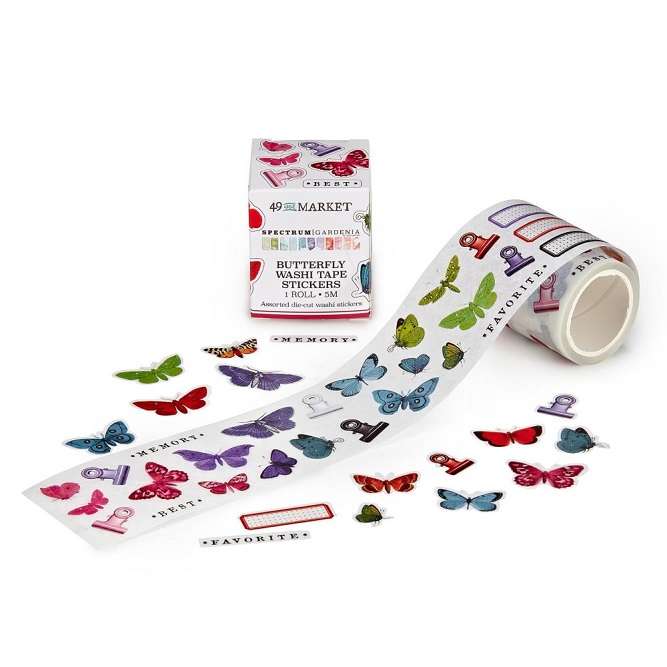 49 & Market - Spectrum Gardenia Butterfly Sticker Roll