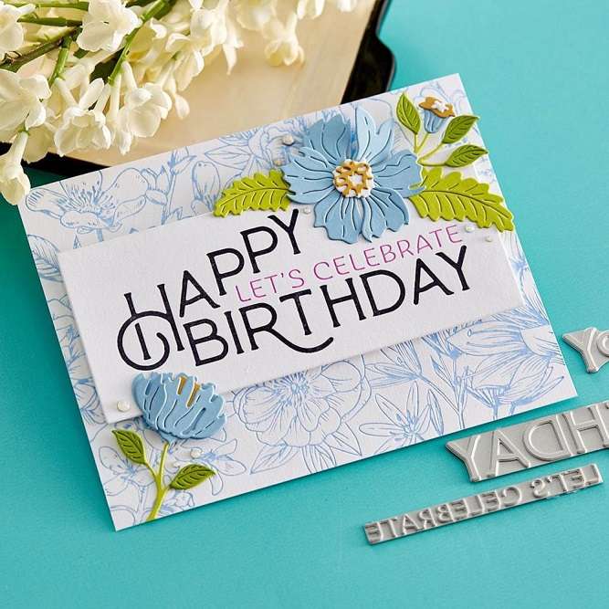 Spellbinders - BetterPress Happy Birthday Celebrate