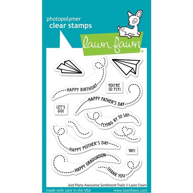 Lawn Fawn - Just Plane Awesome Sentiment Trails