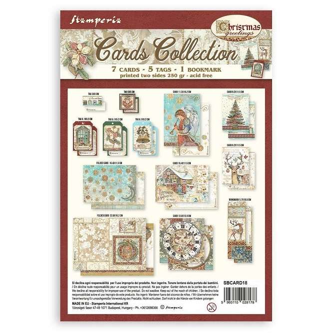Stamperia - Christmas Greetings Cards