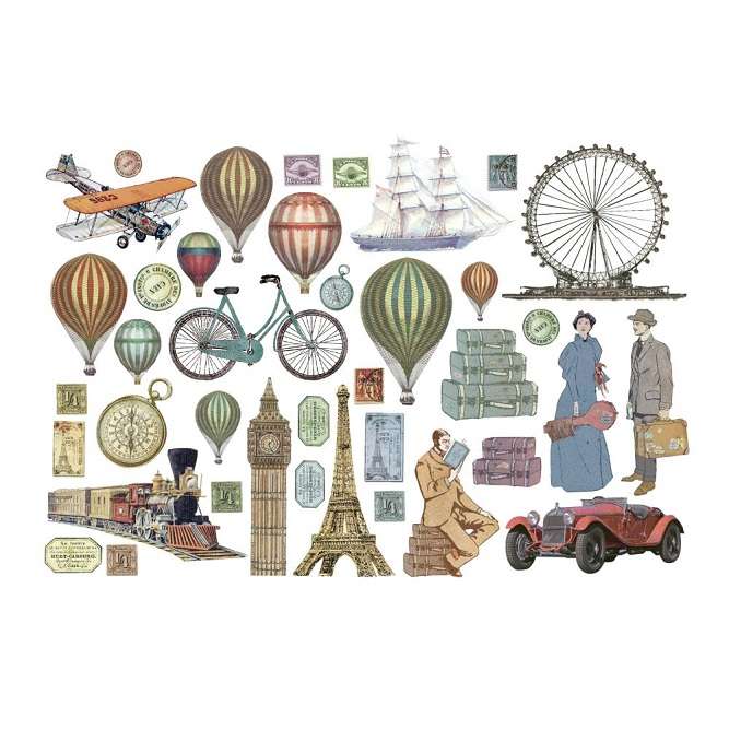 Stamperia - Around The World Balloons Cut Outs