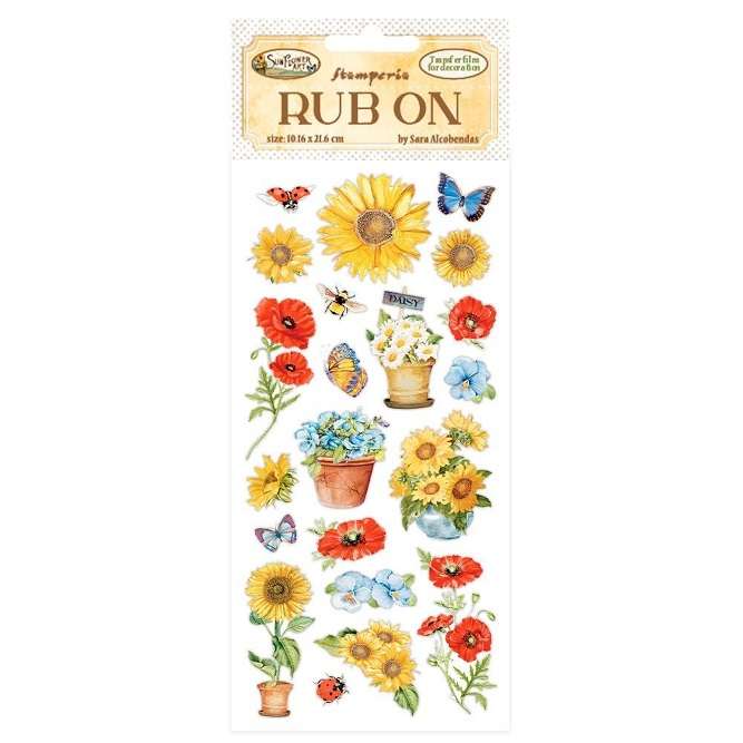 Stamperia - Poppies Rub-On