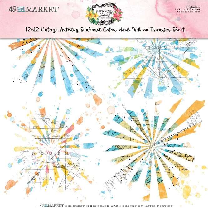49 & Market - Color Wash Rub-Ons 12"X12"