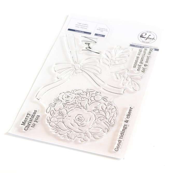 Pinkfresh - Floral Bauble Stamp