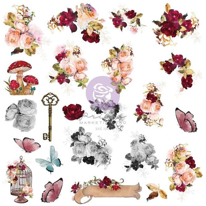 Prima - Lost in Wonderland Vellum Ephemera