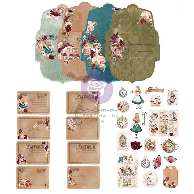 Prima - Lost In Wonderland Postcard Kit