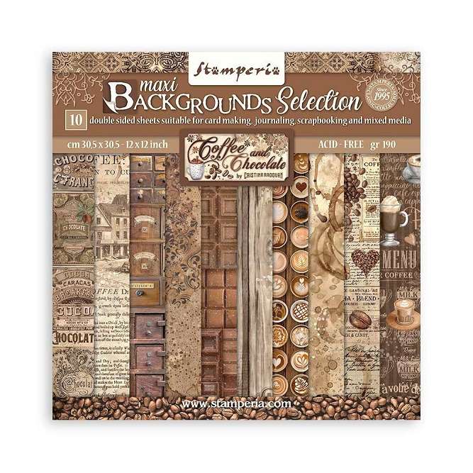 Stamperia - Coffee And Chocolate Backgrounds