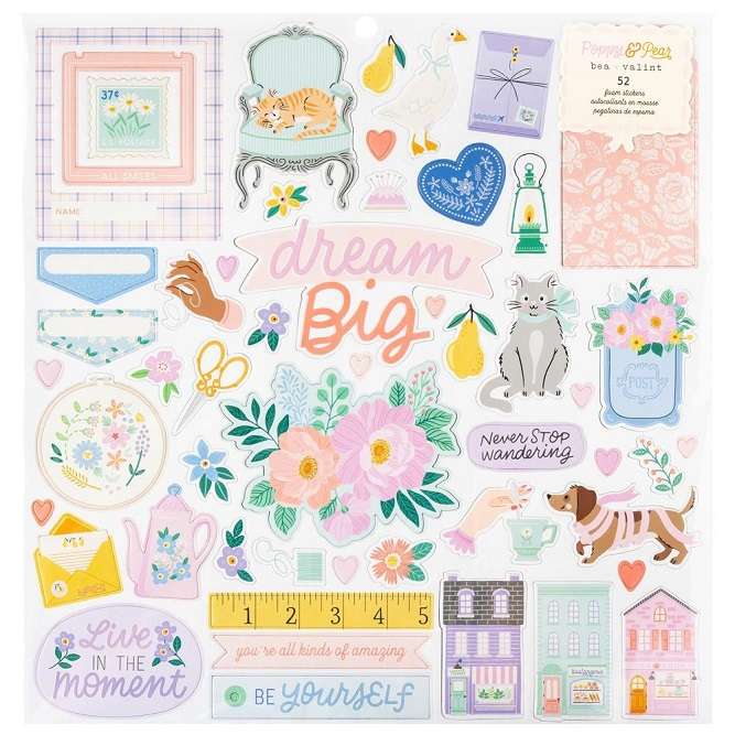 AC - Poppy And Pear Foam Stickers