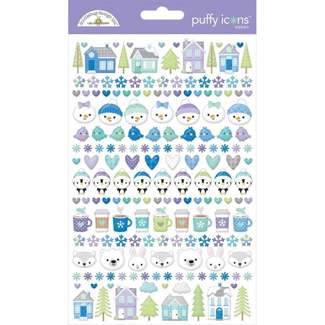 Doodlebug - Snow Much Fun Puffy Stickers