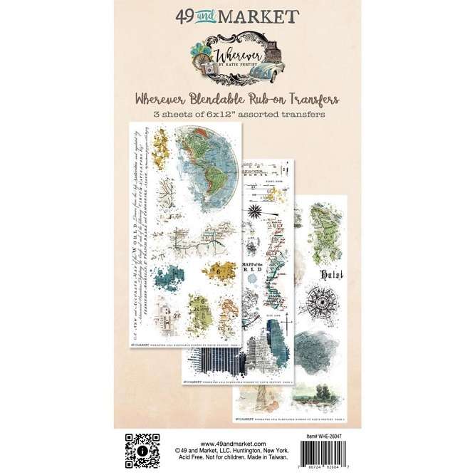 49 & Market - Wherever Rub-Ons 6"X8"