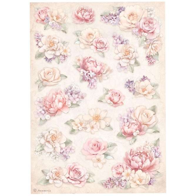 Stamperia Assorted Rice Paper - Romance Forever