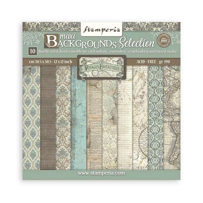 Stamperia - Voyages Fantastiques Backgrounds