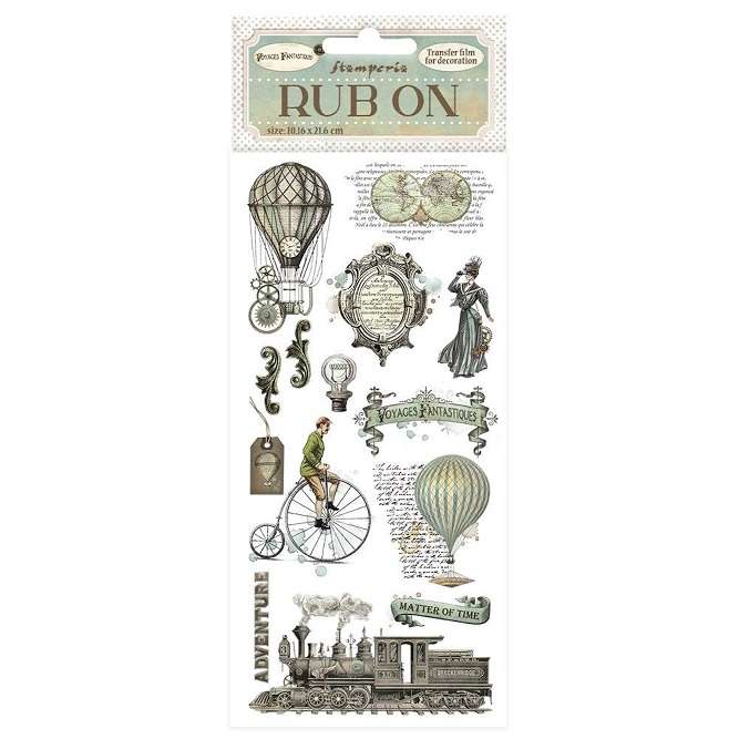 Stamperia - Voyages Fantastiques Balloons Rub-On