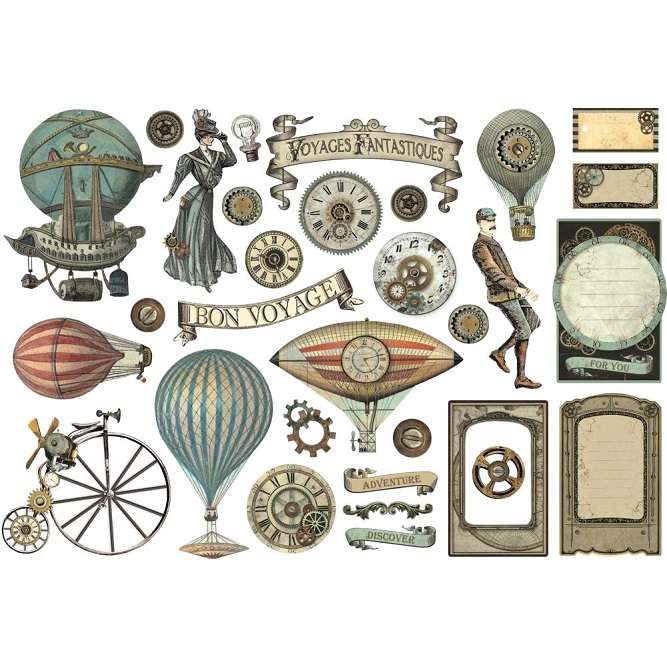 Stamperia - Voyages Fantastiques Ephemera