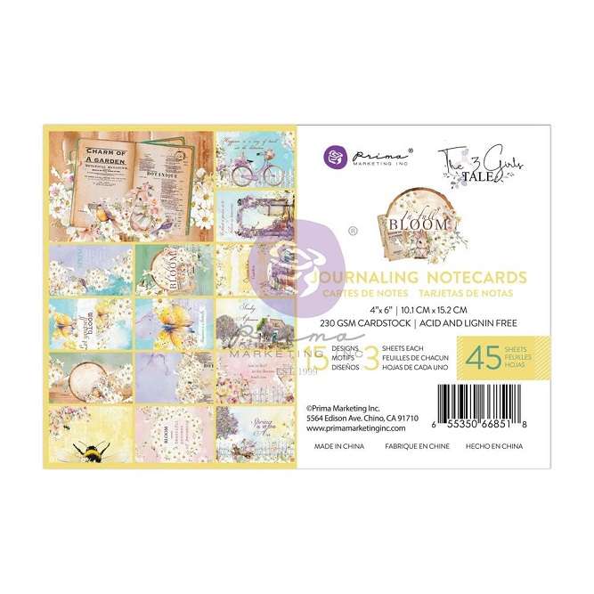 Prima - In Full Bloom Journaling Cards
