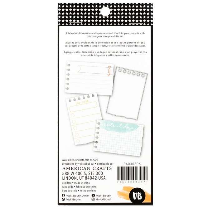 AC - Vicki Boutin Mixed Media Notepad Stamp