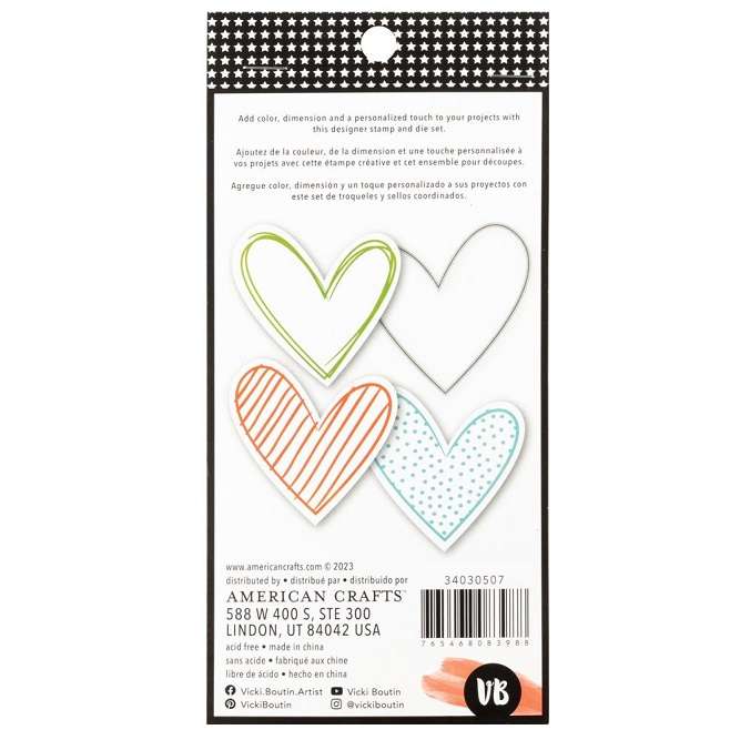 AC - Vicki Boutin Mixed Media Heart Stamp