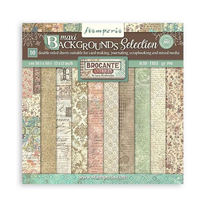 Stamperia - Brocante Antiques Maxi Backgrounds