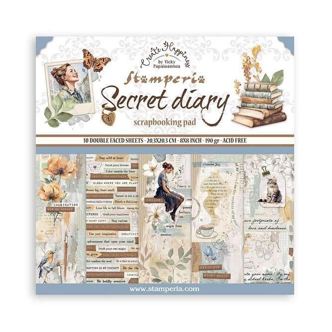 Stamperia - Secret Diary 8"X8"
