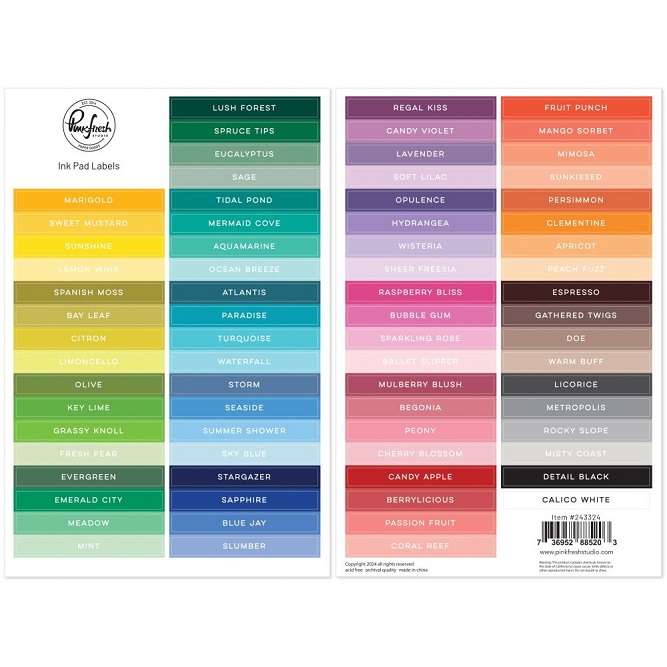 Pinkfresh - Ink Pad Labels
