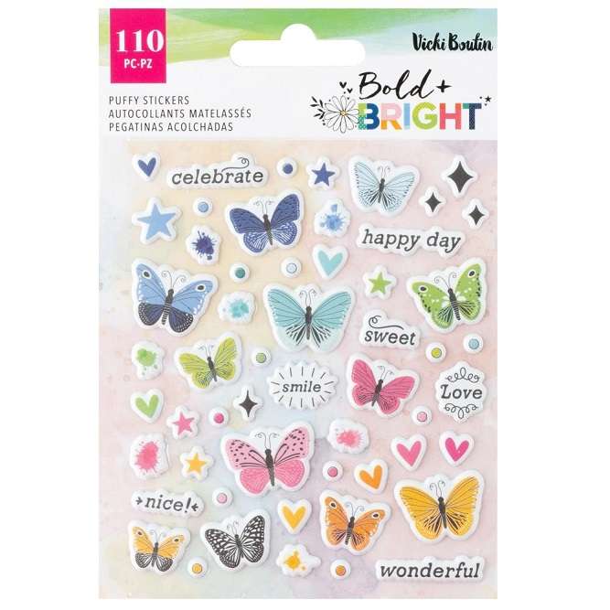 AC - Vicki Boutin Bold & Bright Mini Puffy Stickers