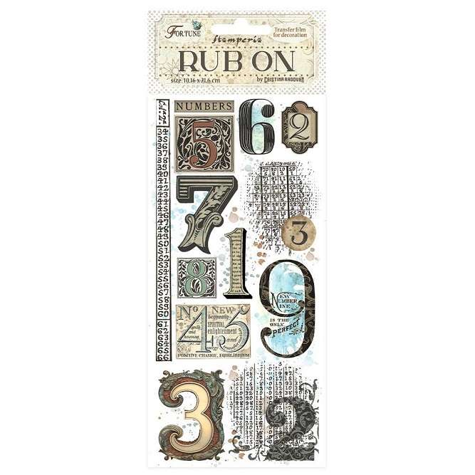 Stamperia - Fortune Numbers Rub-On