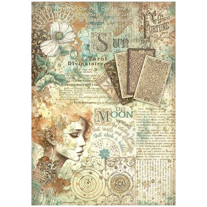 Stamperia Rice Paper - Fortune Astrology