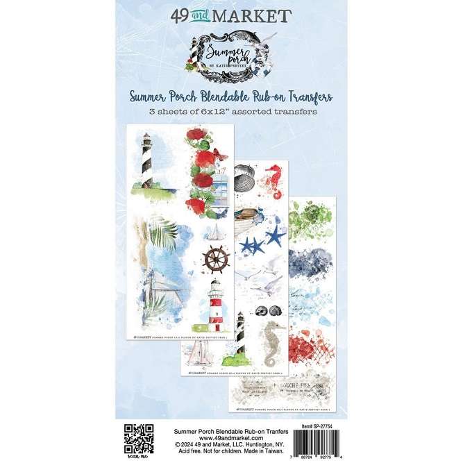 49 & Market - Summer Porch Rub-on