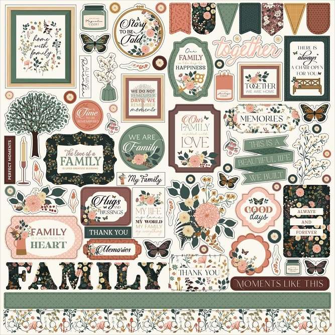 EP - Family Stickers 12"X12"