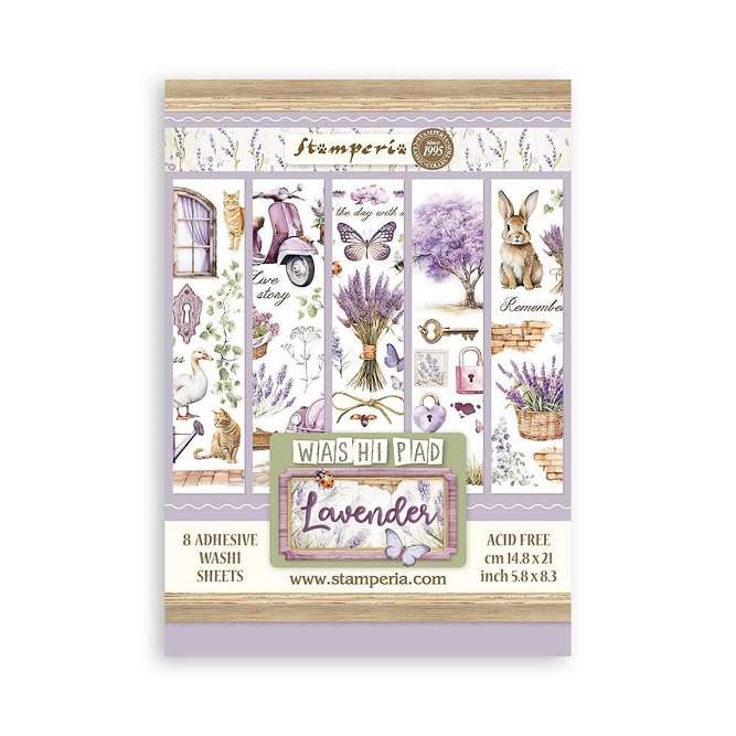 Stamperia Washi pad 8xA5 - Lavender
