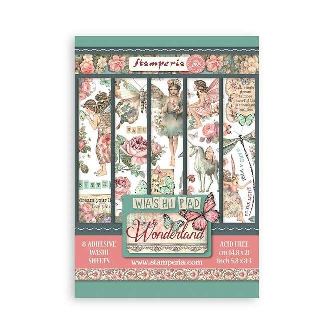 Stamperia Washi pad 8xA5 - Wonderland