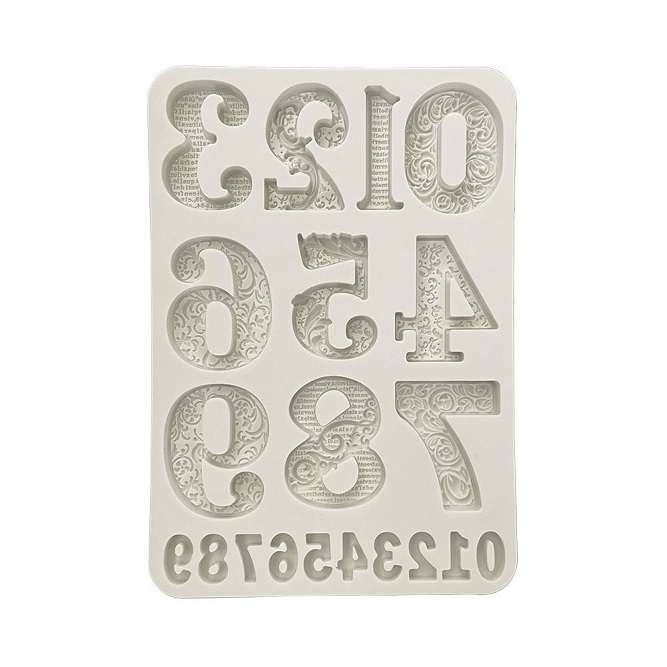 Stamperia Silicon mould A5 - Numbers