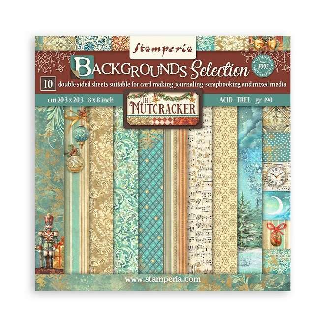 Stamperia - The Nutcracker Backgrounds 8"X8"