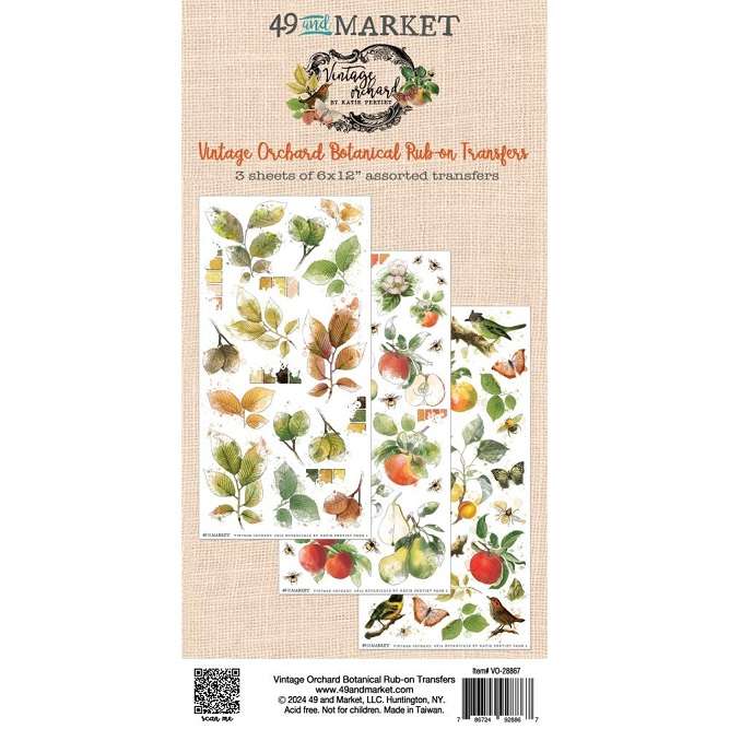 49 & Market - Vintage Orchard Botanical Rub-On