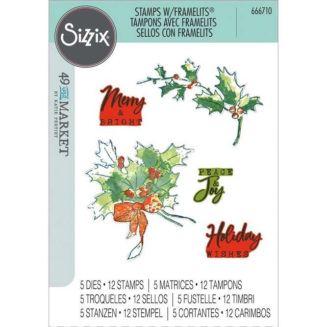 Sizzix - Pencil Line Holly