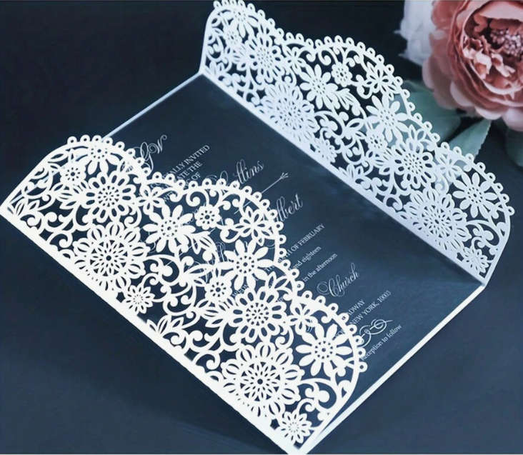 Flowers Invitation Cutting Die