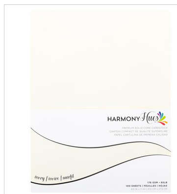 Harmony - Hues 65# Cardstock 100/Pkg - Ivory