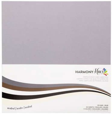Harmony - Hues 65# Cardstock 30x30 50/Pkg - Neutral