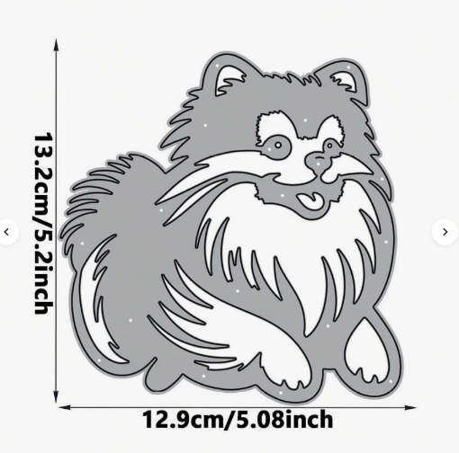 Pomeranian Dog Cutting Die