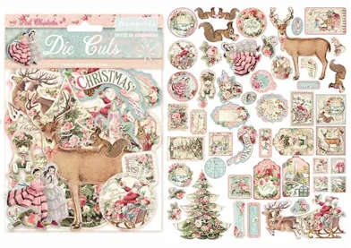 Stamperia - Pink Christmas Die-Cuts