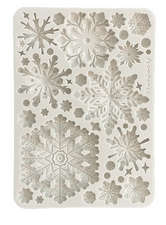 Stamperia Silicon mould A5 - Create Happiness Dewdrops Snowflakes