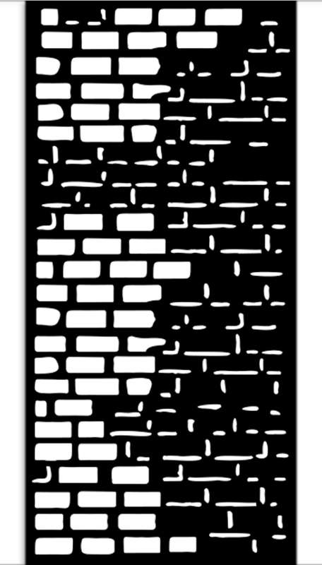 Stamperia Thick stencil 12X25 - Art of Travelling bricks