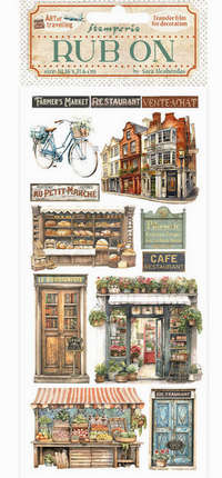 Stamperia - Art of Travelling shops Rub-on