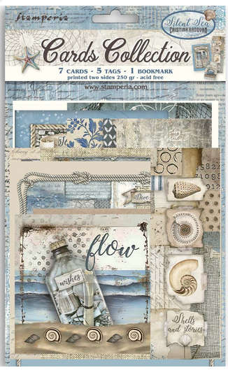 Stamperia cards collection - Silent sea