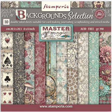 Stamperia pad 20x20 - Backgrounds Selection - Master of Magic