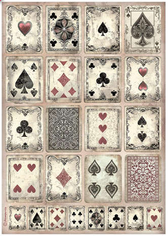 Stamperia Rice paper - Master of Magic cards