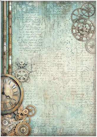 Stamperia Rice Paper - Master of Magic clock